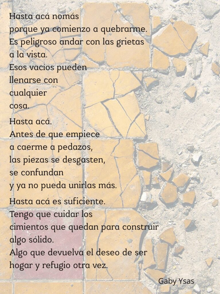 Escritores: hoy Gaby Ysas, "Hasta acá" whatsapp image 2026 03 23 at 22.21.38